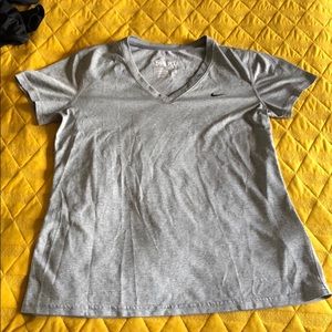 Nike dri fit v neck tee
